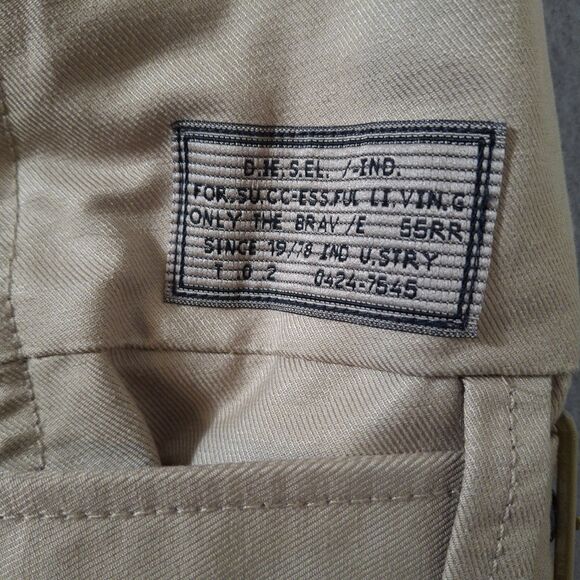 DIESEL  Jacket Women's Large Double Breasted Long Sleeve Belted Straps Vintage - Picture 4 of 16